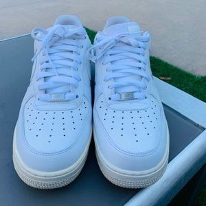 Pre-Owned: Nike Air Force 1 Low White Casual Shoes Mens Size 11 US Sneakers AF1